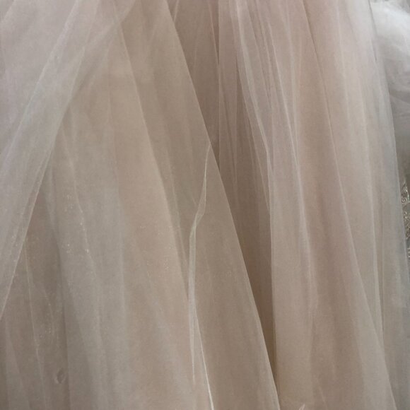 Sample BLUSH PINK Wedding Dress, BLING Prom Princess Disney Ballgown Cinderella - Picture 12 of 15